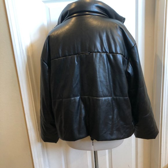 Lulus black parka jacket size Medium - Picture 3 of 6
